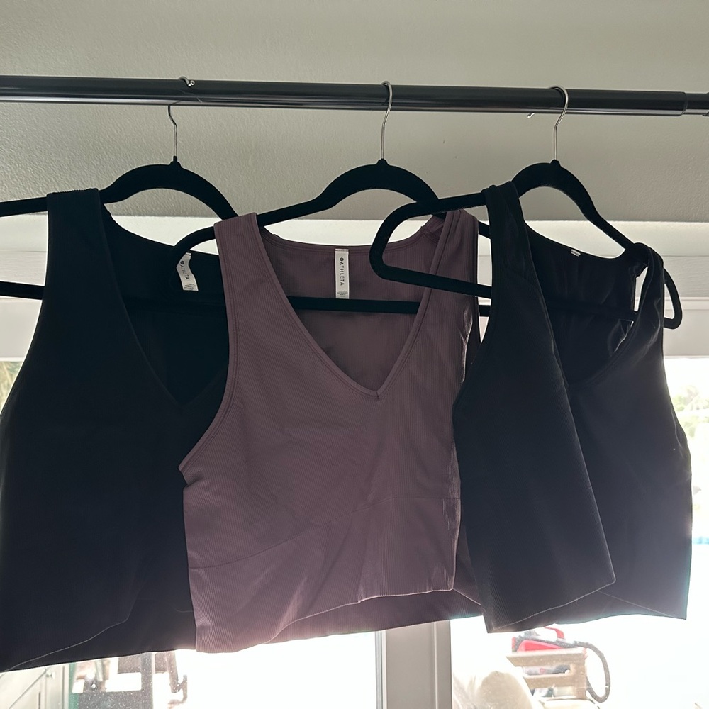 Athlete ribbed bra - set of 3 size XL